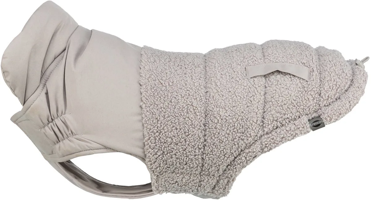 Hondenjas Trixie - Warm Design, 33 Cm - Polyester, Verstelbare Borstflap van Trixie in Grijs – productfoto
