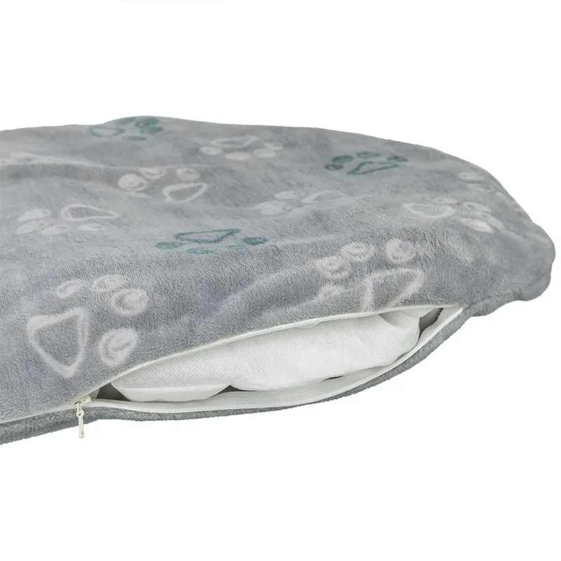 Hondenkussen Trixie - Ovaal Pluche - 54x35 cm, Afneembare Hoes von Trixie in Hellgrau – Produktfoto 4 von 5