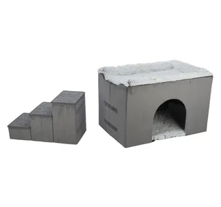 Hondenmand - Huis Harvey Met Trap - Grijs/Wit - 154X60X60 cm de Trixie en Gris – photo produit 3 sur 5