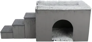 Hondenmand - Huis Harvey Met Trap - Grijs/Wit - 154X60X60 cm de Trixie en Gris – photo produit 1 sur 5