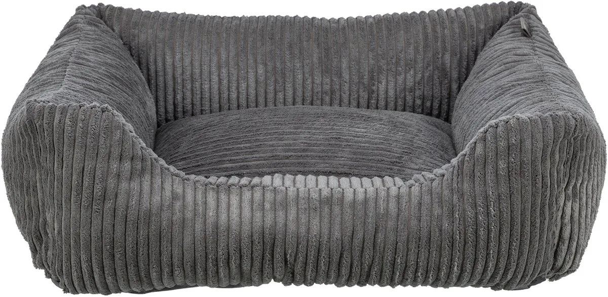 Hondenmand - Jonna - Vital - Ribstof - 80x60 cm de Trixie en Gris foncé – photo produit