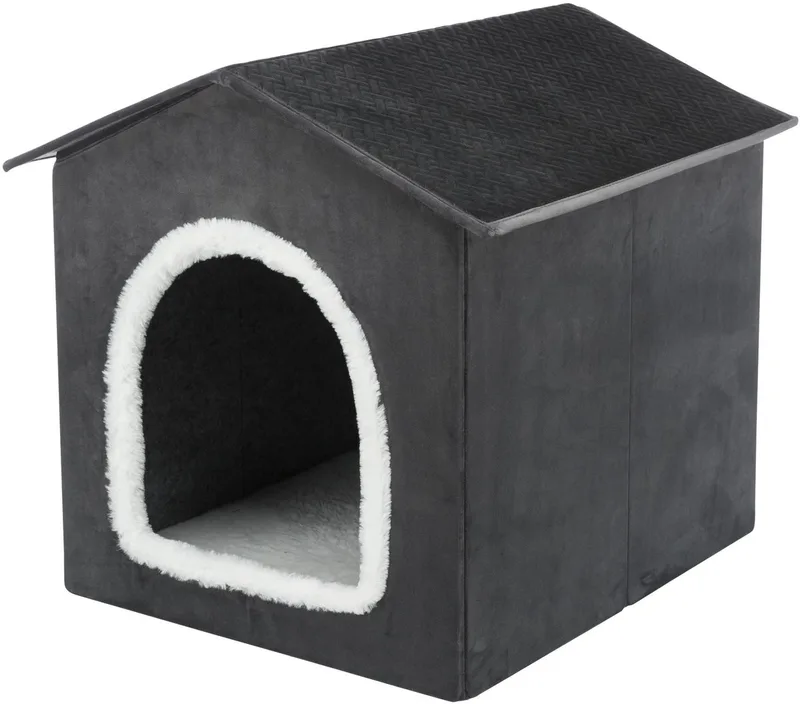 Hondenmand / Kattenmand Huis Livia Grijs / Wit de Trixie en Bleu – photo produit