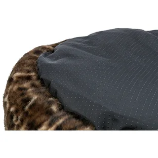 Hondenmand Leo - Soft Rond Pluche - Bruin/Panterprint - 50 cm by Trixie in Brown – product photo 2 of 2