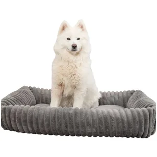 Hondenmand Lonni - Ribfluweel - Hoekig - 100X70 cm von Trixie in Grau – Produktfoto 2 von 6