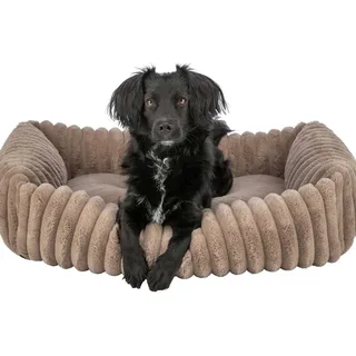 Hondenmand Lonni - Ribfluweel - Hoekig - 100X70 cm by Trixie in Lichtbruin – product photo 2 of 6