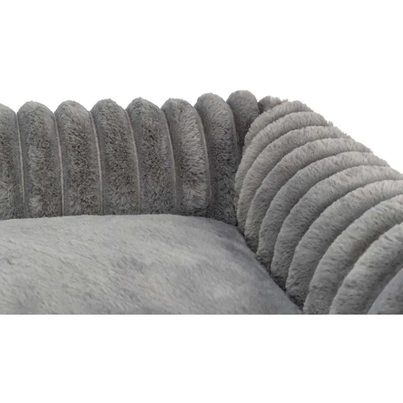 Hondenmand Lonni - Ribfluweel - Hoekig - 80X60 cm von Trixie in Grau – Produktfoto 3 von 6