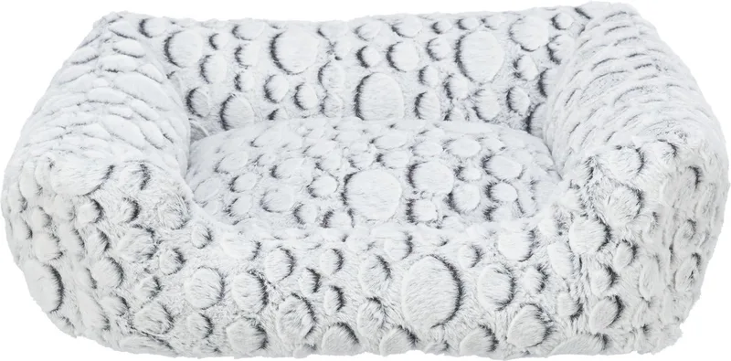 Hondenmand Mila - Hoekig - Pluche - 50X40 cm de Trixie en Blanc, Gris – photo produit