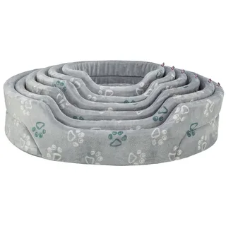 Hondenmand Trixie - Ovaal Pluche - 45x35 cm met Wendbaar Kussen en Slipvaste Onderzijde by Trixie in Light grey – product photo 3 of 3