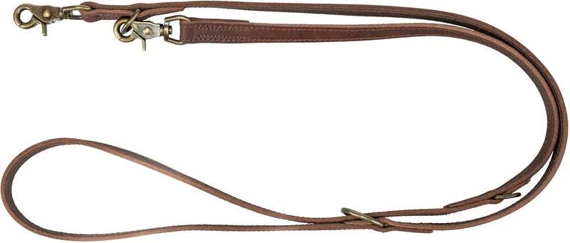 Hondenriem - Rustic - Verstelbaar - Vetleer - Donkerbruin - 200X2 CM by Trixie in Brown – product photo