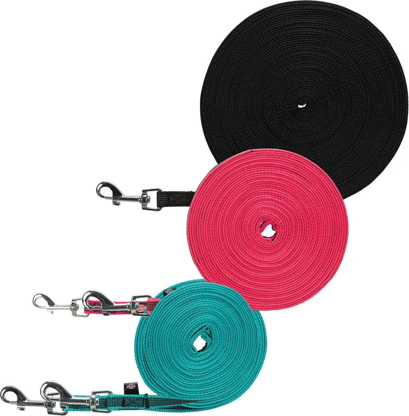 Hondenriem Sleeplijn Met Rubber Turquoise by Trixie in Blue – product photo