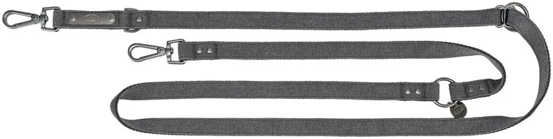 Hondenriem Trixie - Verstelbaar Katoen - 200x1.3 cm, Lichtgewicht, 3-voudig Verstelbaar by Trixie in Black – product photo