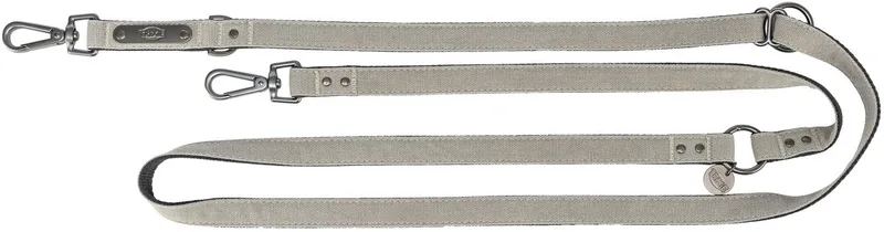 Hondenriem Trixie - Verstelbaar Katoen - 200x1.3 cm, Lichtgewicht, 3-voudig Verstelbaar by Trixie in Light grey – product photo