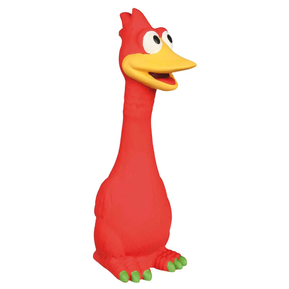 hondenspeeltje vogel gemaakt van latex - 20 cm, rood by Trixie – product photo