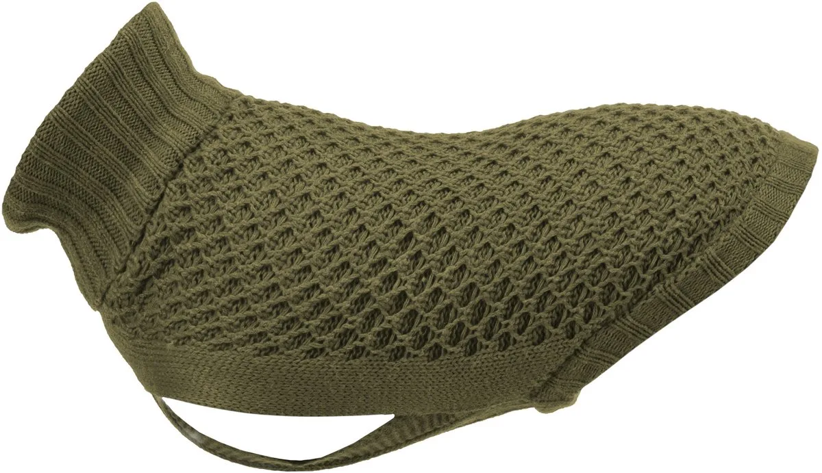 Hondentrui Trixie - Olijfgroen 36cm - Katoen, Wol, Polyamide, Ruime Beenuitsnijding by Trixie in Green – product photo