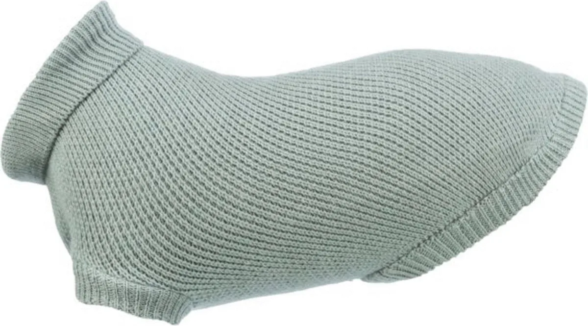 Hondentrui Trixie - Slim-Fit Berlin Salie 33 Cm - Warme Kraag, Katoen/Wol Mix by Trixie in Light green – product photo