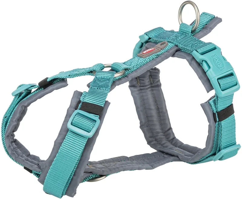 Hondentuig - Premium - Trekking - Aqua/Grafiet Grijs - 36-44X1,5 cm von Trixie in Aqua – Produktfoto