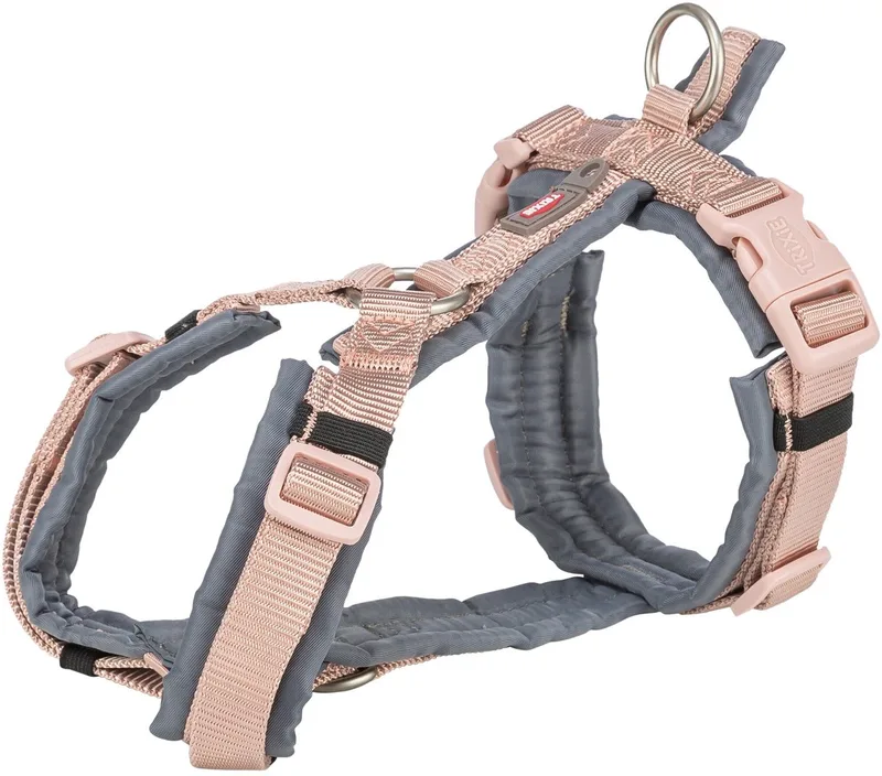 Hondentuig - Premium Trekking - Blush/Grafiet Grijs - 44-53X2 cm by Trixie in Blush – product photo