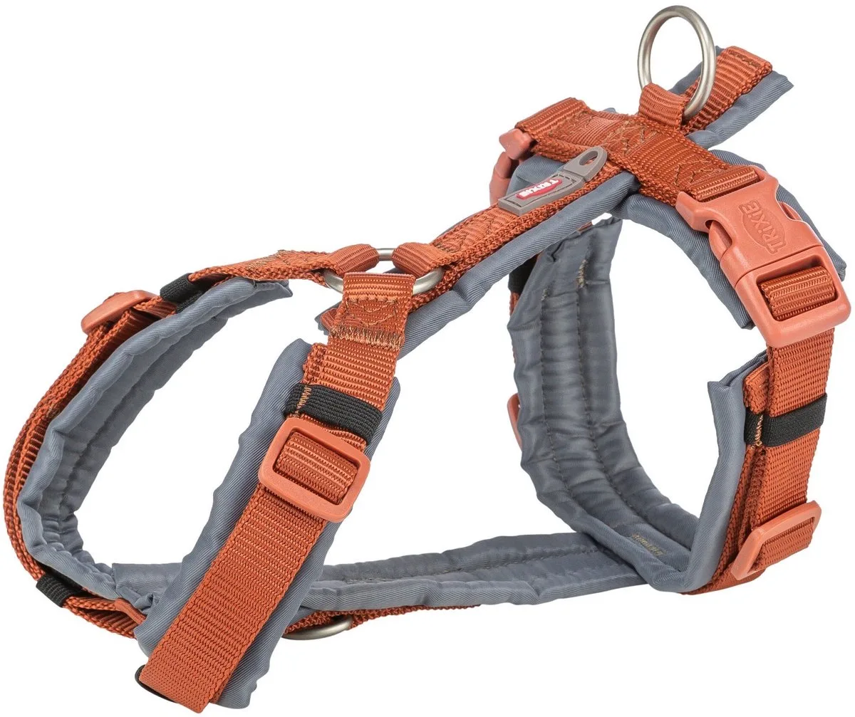Hondentuig - Premium - Trekking - Roest Bruin/Grafiet Grijs - 36-44X1,5 cm de Trixie en Roest Bruin – photo produit