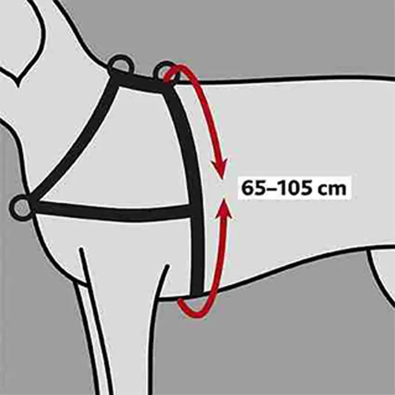 Hondentuig Trixie Lead'n'Walk - Neopreen, Verstelbaar 55-90 cm, Reflecterend by Trixie in Black – product photo 4 of 4
