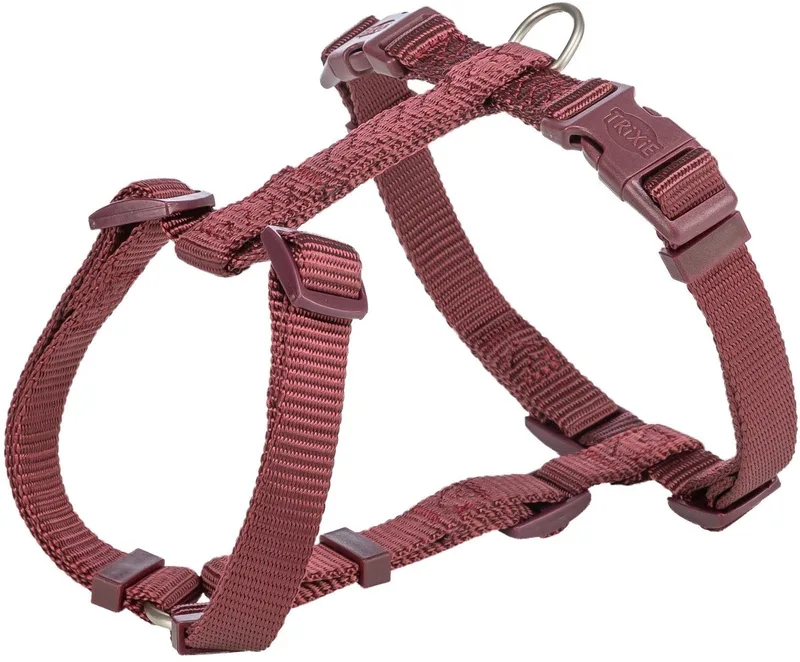 Hondentuig Trixie - Premium H-Tuig Sangria - Verstelbaar 42-60x1.5 cm by Trixie in Red – product photo