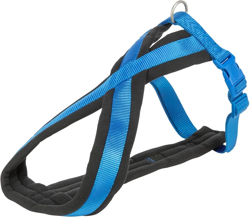 Hondentuig Trixie - Premium Touring - Verstelbaar 40-70x2cm, Vliesvulling, Singelband von Trixie in Blau – Produktfoto