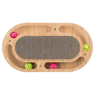 Kratzbrett Aus Pappe Mit Spielzeug 46x4x25 Cm von Trixie – Produktfoto 2 von 6