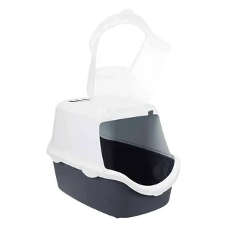 Litière Pour Chat Vico Open Top 40x40x56 Cm de Trixie en Blauwgrijs, Blanc – photo produit 2 sur 2