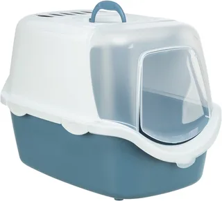 Litière Pour Chat Vico Open Top 40x40x56 Cm de Trixie en Blauwgrijs, Blanc – photo produit 1 sur 2