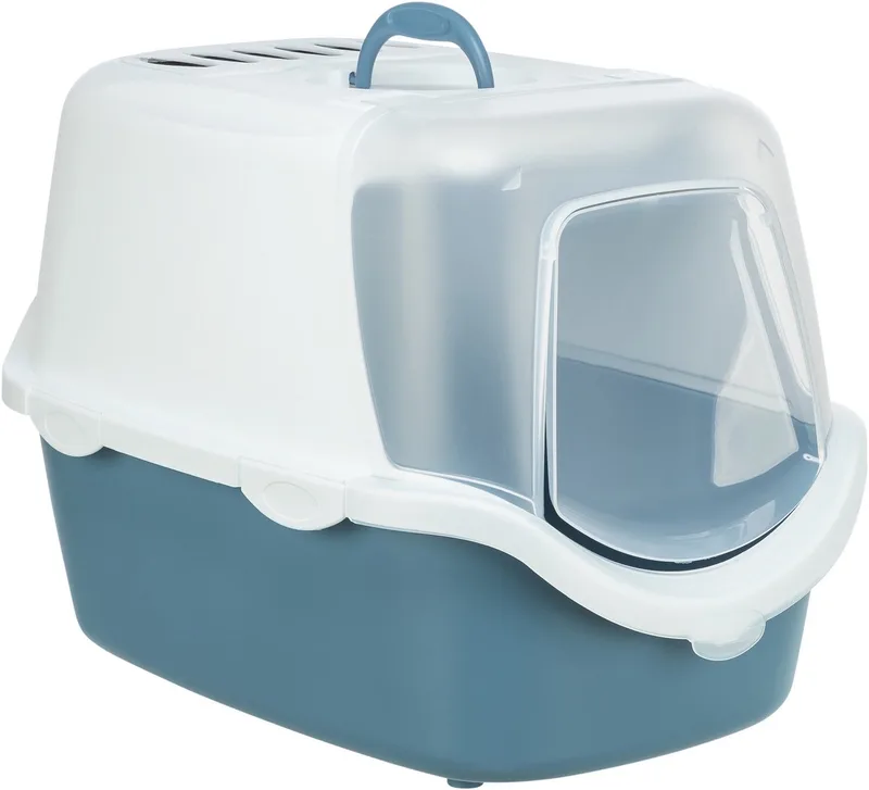 Litière Pour Chat Vico Open Top 40x40x56 Cm de Trixie en Blauwgrijs, Blanc – photo produit 1 sur 2