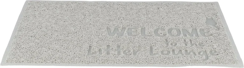 Kattenbakmat Trixie - Slipvast PVC - 60x40 cm, Geschikt voor Gevoelige Katten fra Trixie i Lysegrå – produktbillede 1 af 3