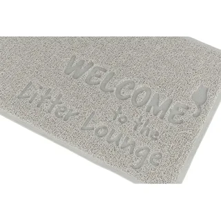 Kattenbakmat Trixie - Slipvast PVC - 60x40 cm, Geschikt voor Gevoelige Katten fra Trixie i Lysegrå – produktbillede 3 af 3