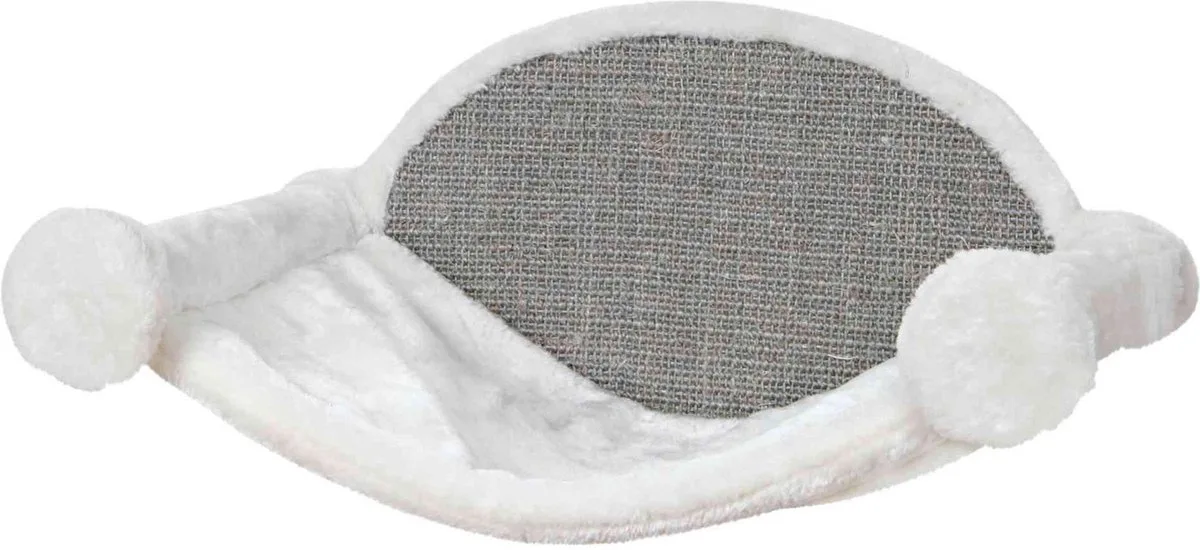 Kattenhangmat voor aan de muur - Wit/Grijs - 54x28x33 cm de Trixie en Gris – photo produit