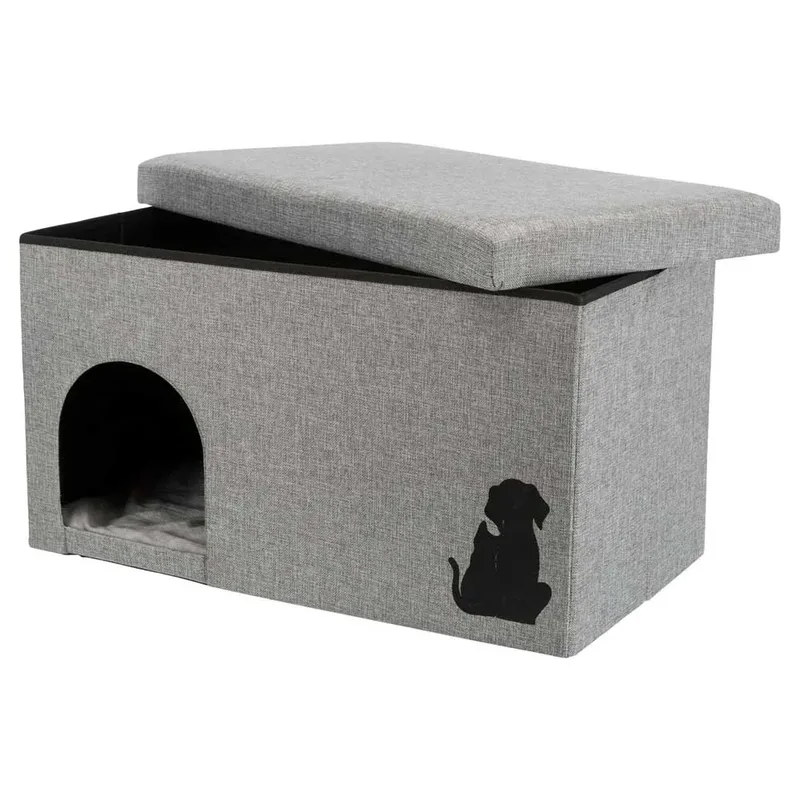 Kattenhuis - Kimy - Grijs -70X40X40 cm de Trixie en Bleu – photo produit 2 sur 6
