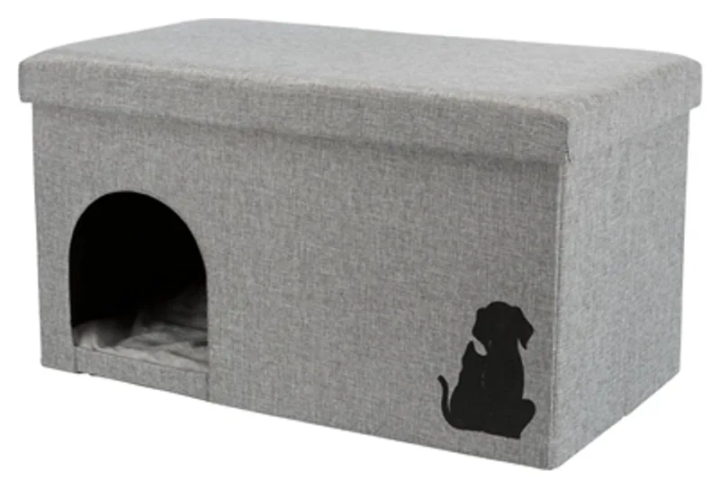 Kattenhuis - Kimy - Grijs -70X40X40 cm de Trixie en Bleu – photo produit 1 sur 6