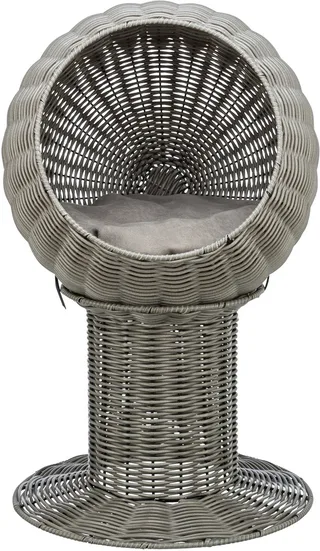 Kattenmand Amalia - Rond - Polyrattan - 42X42X70 cm by Trixie in Grey – product photo 1 of 5