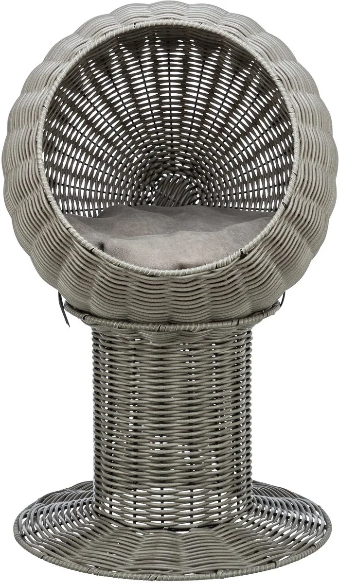 Kattenmand Amalia - Rond - Polyrattan - 42X42X70 cm by Trixie in Grey – product photo 1 of 5