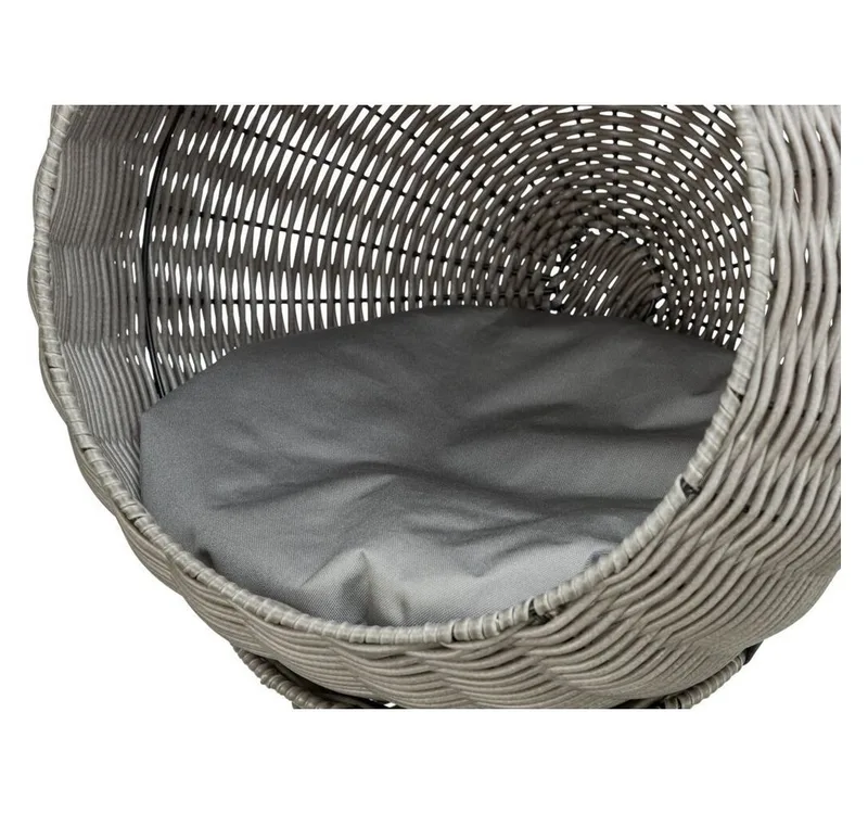 Kattenmand Amalia - Rond - Polyrattan - 42X42X70 cm by Trixie in Grey – product photo 3 of 5
