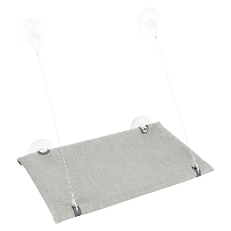 Kattenmand Hangmat Raam Velours Grijs by Trixie in Blue – product photo 3 of 6