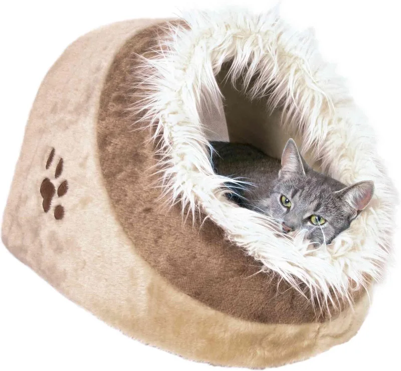 Kattenmand Iglo Minou Beige / 41X30X50 CM de Trixie en Marron – photo produit