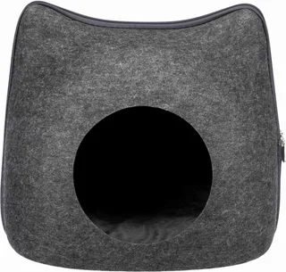 Kattenmand - Relax Iglo - Kat - Vilt - 38X37X35 cm de Trixie en Gris – photo produit 1 sur 6