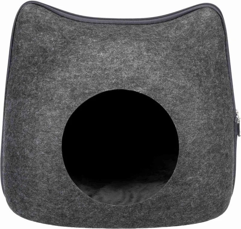 Kattenmand - Relax Iglo - Kat - Vilt - 38X37X35 cm de Trixie en Gris – photo produit 1 sur 6