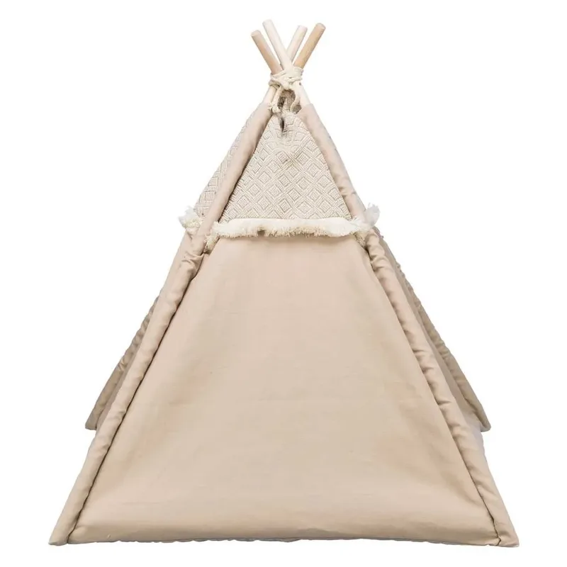 Kattenmand - Tipi Boho - 55X55X65 cm van Trixie in Beige – productfoto 2 van 6