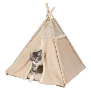 Kattenmand - Tipi Boho - 55X55X65 cm van Trixie in Beige – productfoto 6 van 6