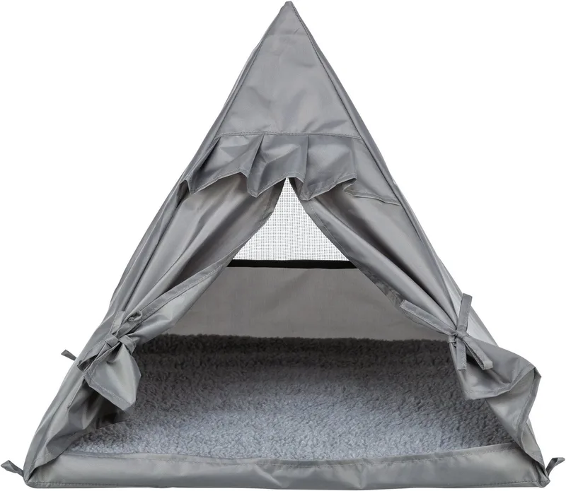 Kattenmand - Tipi Samoa - 55X55X50 cm de Trixie en Gris – photo produit