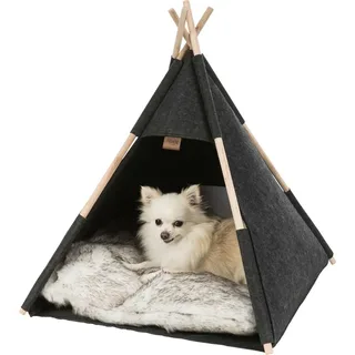 Kattenmand Tipi Vilt Antraciet de Trixie en Noir – photo produit 2 sur 6
