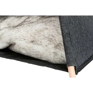 Kattenmand Tipi Vilt Antraciet de Trixie en Noir – photo produit 5 sur 6