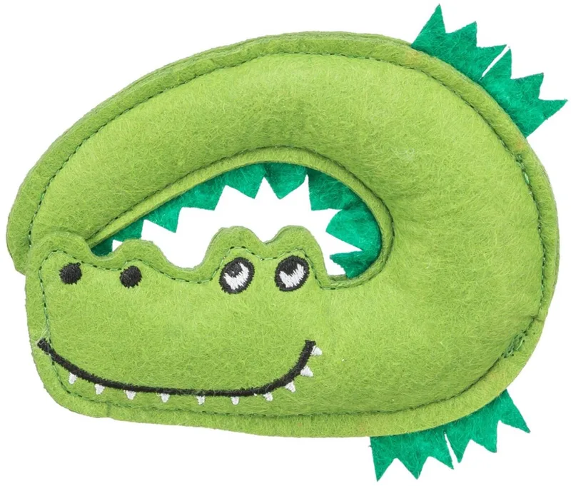 Kattenspeelgoed krokodil vilt 15cm kattenkruid by Trixie – product photo