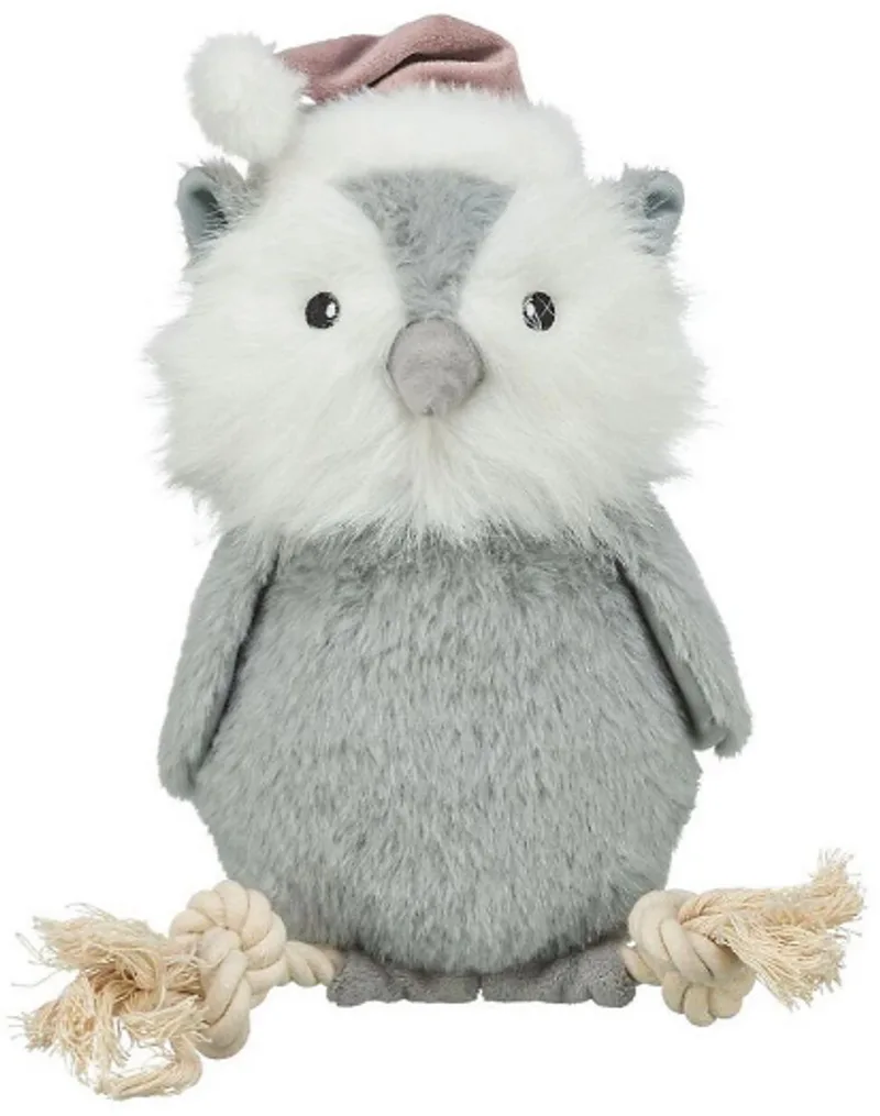 kerst hondenspeelgoed , uil met touw 31 cm by Trixie – product photo