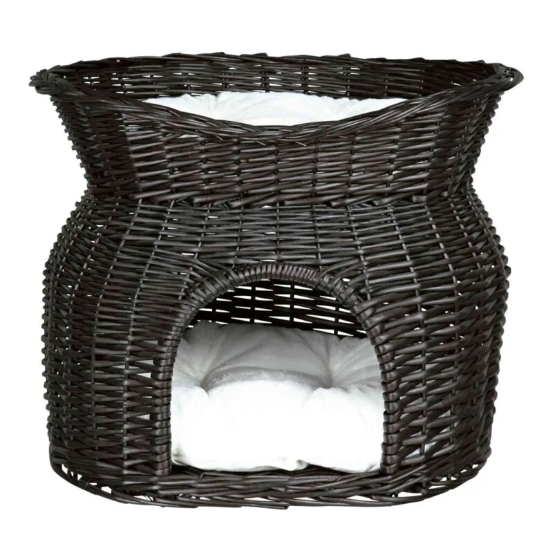 Korbhöhle mit Liegedach schwarz 37 cm, 43 cm, 37 cm från Trixie i Regular – produktbild