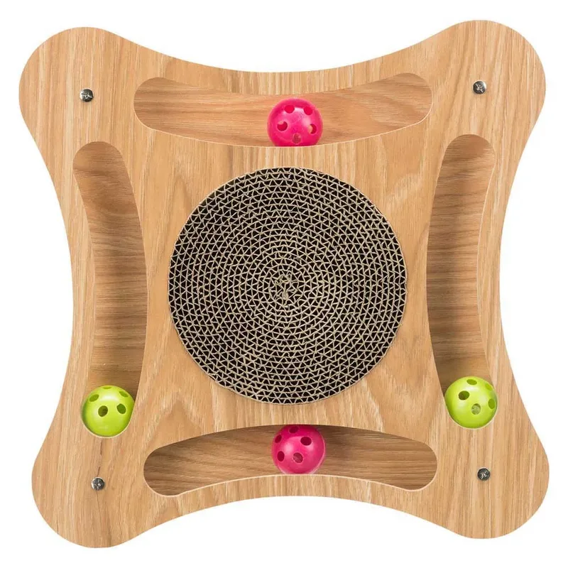 Krabpaal Van Karton Met Speeltjes 35x4x35 Cm de Trixie – photo produit 3 sur 6